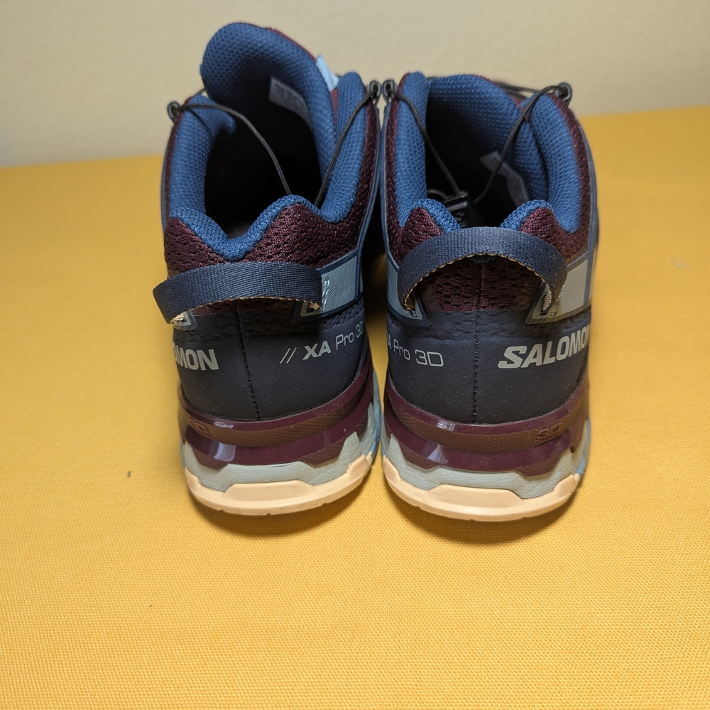 Salomon Trail Running Shoes in Burgundy and Navy - Picture 3 of 4